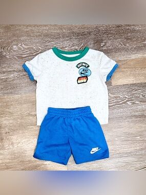 Nike Toddler Boys Solid Knit Short Set